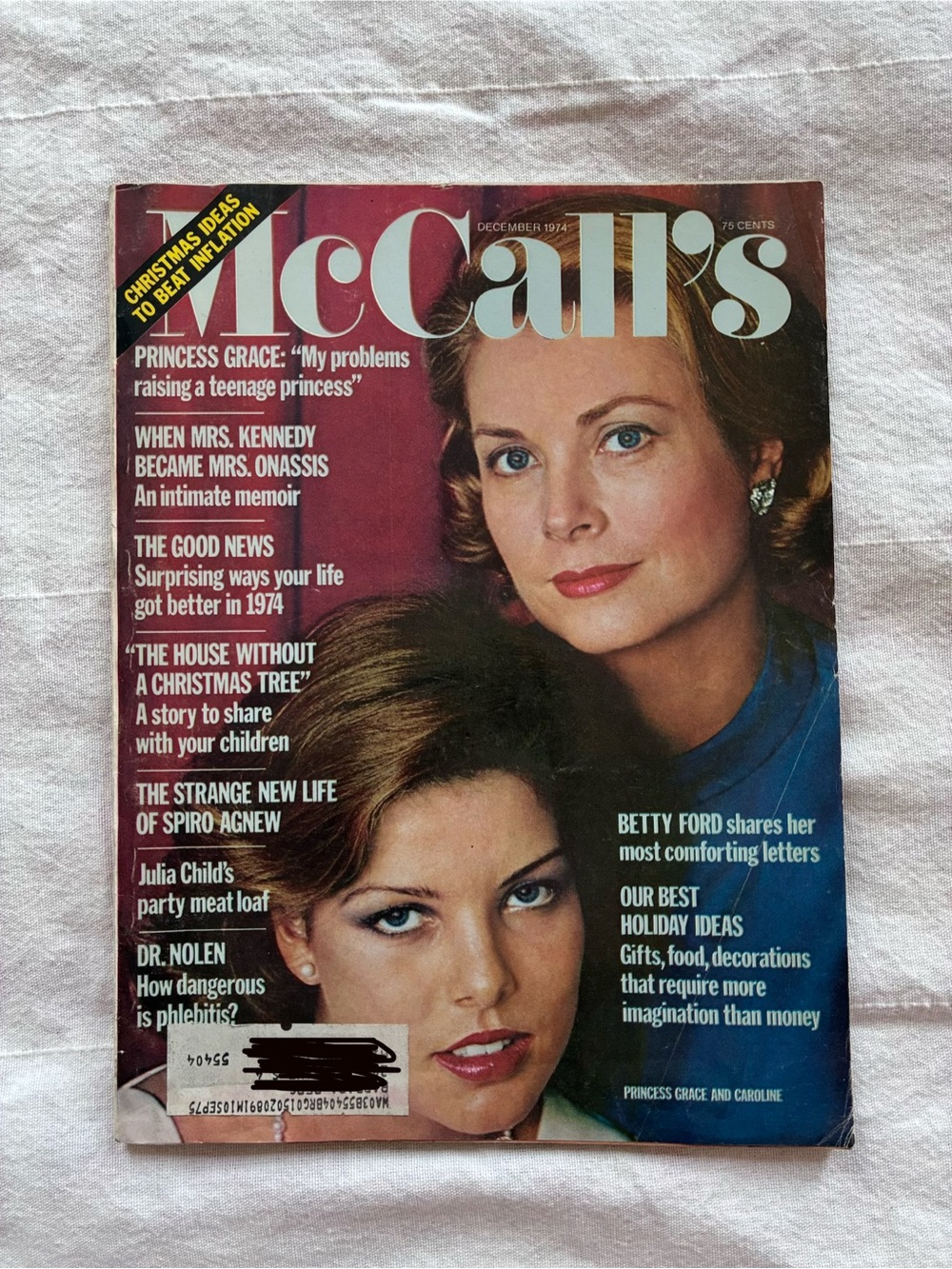 Vintage 1970’s McCall’s Women’s Magazine Princess Grace Kelly Caroline Culture